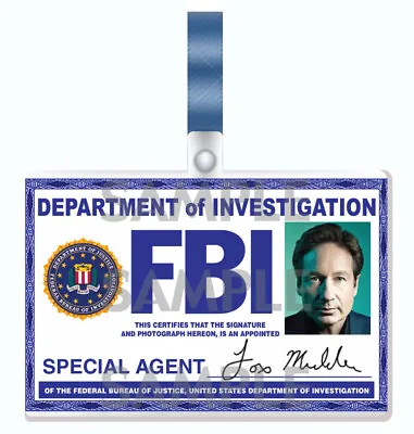 $4.95 • Buy The X-Files Revival Series - Fox Mulder Cosplay Wallet I.D. Badge