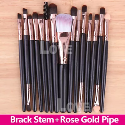 Pro 20pcs Makeup Brush Set Powder Foundation Eyeshadow Eyeliner Lip Brushes Tool • $6.85