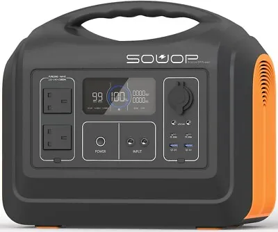 SOUOP  1488Wh Portable Power Station 1800W Solar Generator For Camping • £749