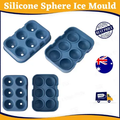 Large Ice Cube Tray Ball Maker Big Silicone Mold Sphere Round Mould AU • $6.55