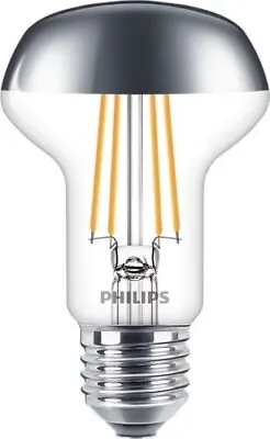 Philips LED Filament R63 Reflector 4W=42W E27 Reflector Silver Warm White 2700K • £6