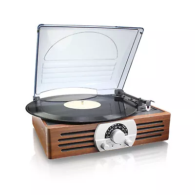 $79.95 • Buy JENSEN Vintage Retro Look Record Player Turntable 3-Speeds Built In Speakers