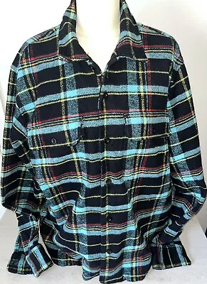 £27.50 • Buy Obey ‘Daniel’ Shirt, Black Multi, Men’s Large, Heavy Flannel / Organic Cotton