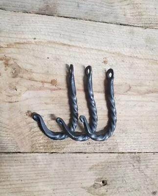 Hand Forged Decorative Iron Hook Key Hanger Clothes Hanger • $5.99