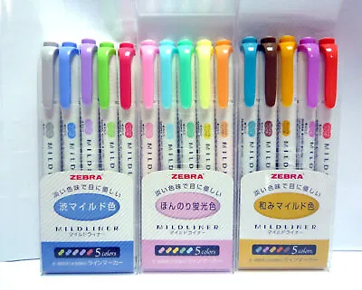 Zebra Mildliner 15 Color / Double-Sided Highlighter Marker / Japan • $34.89