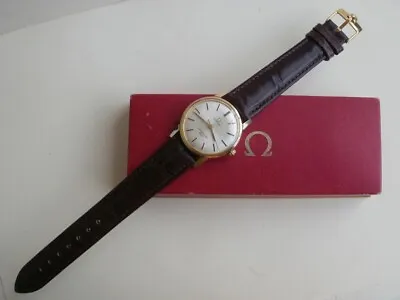 Omega 600 Seamaster Gold 40 Mic. Mechanical Men's Cal.601 Vintage Warist Watch • $980