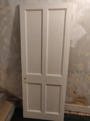 £15 • Buy Victorian Style Pine 4 Panel Door Approx 770 X 1955 X 34mm 