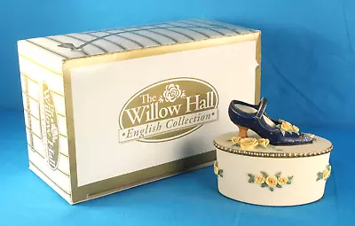 Willow Hall Shoe Trinket Box - Victorian Shoes Collection -  Anne  No. 7805 • $4.99