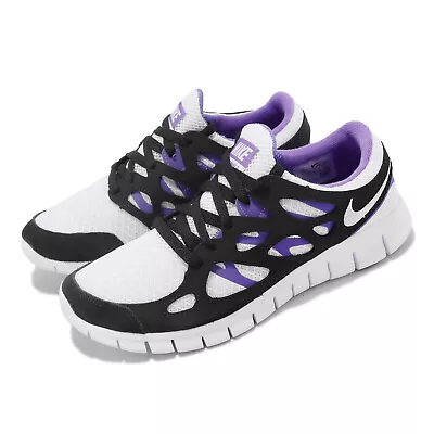 Nike Free Run 2 White Black Action Grape Men Running Sports Shoes 537732-103 • $137.50