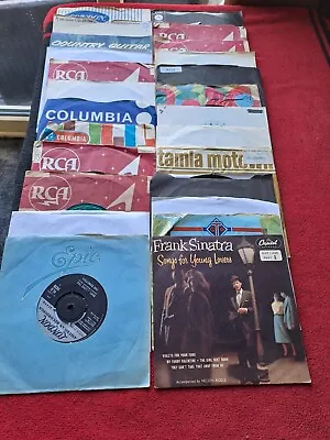 Job Lot Of 25 X 7” Singles Records 1950s & 1960s   (Lot 46) • £2.99