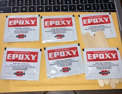 Genuine Hardman Double Bubble Red Extra Fast Setting Epoxy Lot Of 6 Exp 12/30/25 • $6.74