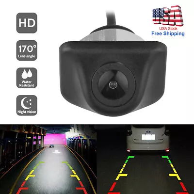 ※170° CMOS Car Rear Front View Backup Camera Reverse HD Night Vision Waterproof • $13.99