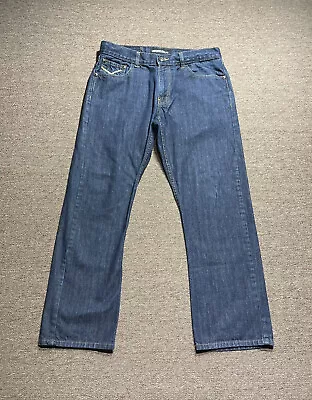 Ecko Unltd. Jeans Mens 34 Blue Denim Dark Wash Slim Straight Leg Hip Hop 34x30 • $24.95