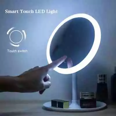 Makeup Mirror With Light White LED Vanity 3 Mode Mirror Night Light USB Cable • $18.99