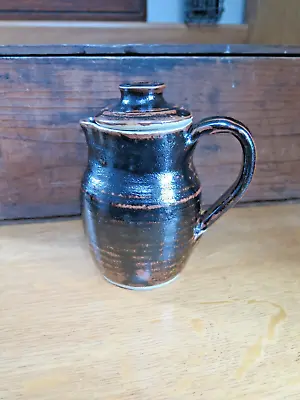 Studio Pottery Coffee Pot Wine Oil Jug Indistinctly Signed (Style Of Leach?) • £9.75