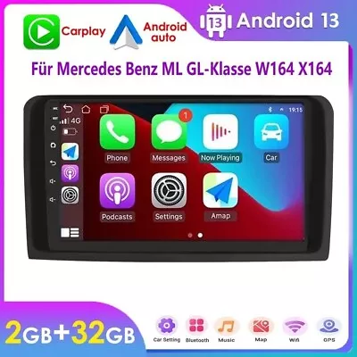 32GB For Mercedes Benz ML350 GL320 W164 X164 Android 13 CarPlay Radio Stereo GPS • $149.99