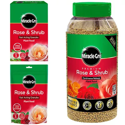 Miracle-Gro Continuous Release Rose And Shrub Plant Food 1kg 750g 3Kg • £9.99