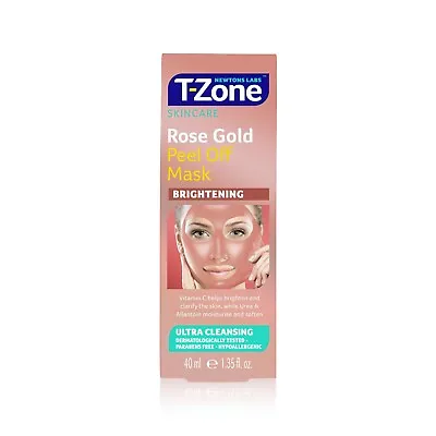 T-Zone Rose Gold Brightening Peel Off Mask 40ml X 2 • £8.99