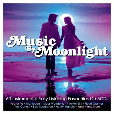 Music By Moonlight - Acker Bilk Percy Faith Mantovani - 3 Cds - New - & Sealed!! • £5.89
