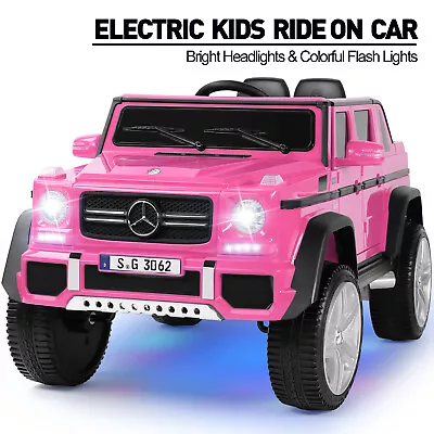 New Mercedes-Benz 12V Power Electric Kids Ride On Car With LEDMusicRemote Pink • $219.99