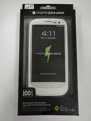 Mophie Juice Pack For Samsung Galaxy S3- White With 100% Extra Battery Life • $7.64