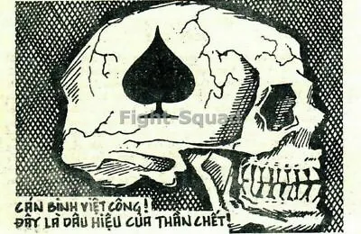 Vietnam War Photo Ace Of Spades Death's Head Card 2295 • $5.36