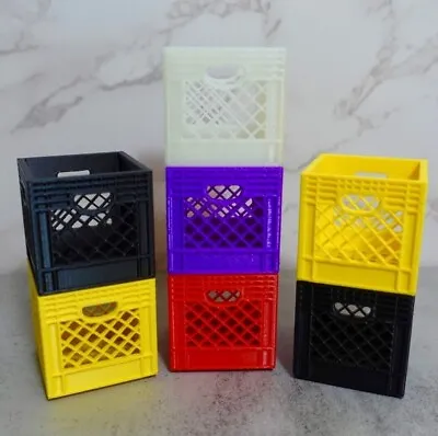 Stackable Mini Crate 3D Printed Desktop Storage Container Customize Size Color • $6.97