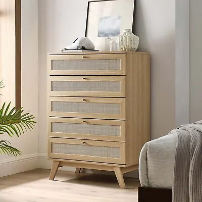 Modway Soma 5-Drawer Chest Of Drawers In Oak • $465.94