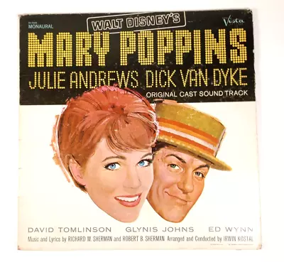 Walt Disney Mary Poppins Original Cast Sound Track 1964 LP Buena Vista STER 4026 • $5