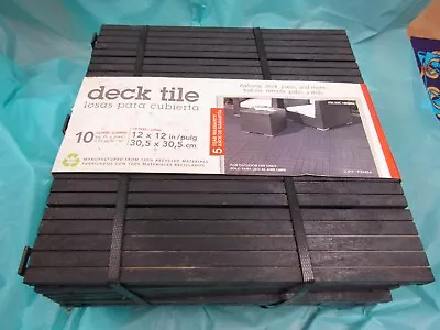 New 10 Multy Home Outdoor Deck Tiles 12 X 12  Slate Color 10 Sq Ft. • $29.99