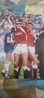 Norman Whiteside Man Utd Hand Signed 12 X 8 Photo Manchester United Coa Legend  • £14.99