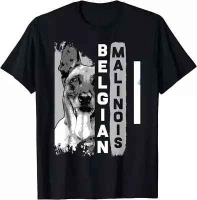 Vintage Belgian Malinois Design Dog Lovers Gift Idea T-Shirt • $17.62