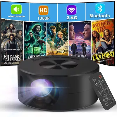 Portable Mini Projector 1080p LED Wired Home Theater Cinema For Android IPhone • $29.99