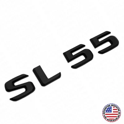 01-14 SL 55 AMG 3D Letter Emblem Trunk Logo Nameplate Badge Decorate Sport Black • $17.59