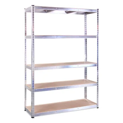 G-Rack Shelving  5 Tier Galvanised Metal   Storage 180x120x45 • £16.99