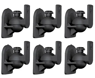 6 Pack Lot - Satellite Speaker Black Wall Mount Brackets Fits Bose Jewel Cube • $28.95