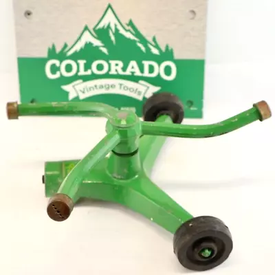 Green Thumb 3 Arm Metal Lawn Sprinkler /Vintage Garden Tool / Co Vintage Tools • $25