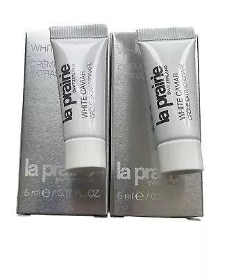 2 X La Prairie White Caviar Crème Extraordinaire Face Creams 5ml/0.17oz New! • $35.99