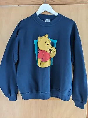  DISNEY Winnie The Pooh Vintage Sweatshirt Blue Size Medium • £23