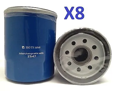 8x Oil Filter Suits Z547 HONDA CIVIC 7TH GEN D17Z1 LEV 4 1.7L PETROL 2000-2005 • $32