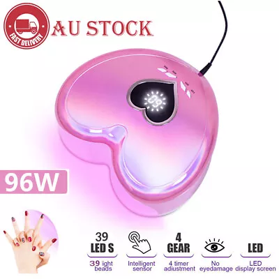 New 96W LED UV Nail Lamp Light Gel Polish Dryer Manicure Art Curing AU Plug. • $62.91