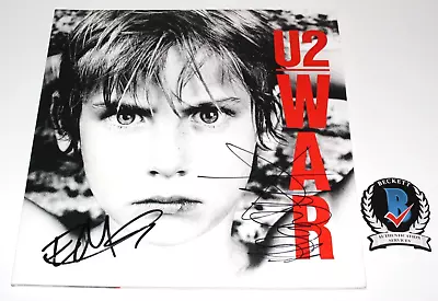 U2 Edge Adam Clayton Signed 'war' Album Vinyl Record Beckett Coa Irish Band Boy • $999.99