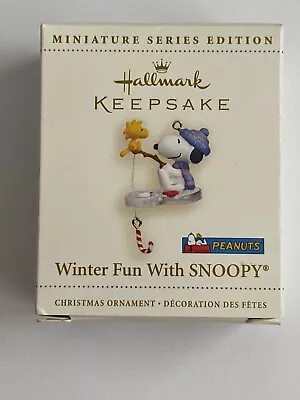 Hallmark 2003  Winter Fun With Snoopy  # 6 Miniature Ornament • $13.99