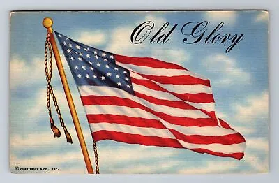 United States Flag Old Glory Flags Patriotic Antique Vintage Postcard • $7.99