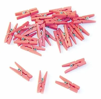 Mini Pink Clothes Pegs For Pictures & Decorations Baby Shower Party Decorations • £3.69