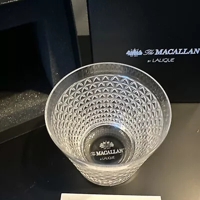 The Macallan Single Malt Scotch LALIQUE ROCKS GLASS TUMBLER • $199