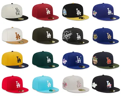 NEW New Era Los Angeles Dodgers 59FIFTY 5950 Fitted Baseball Cap Unisex Hat • $14.66