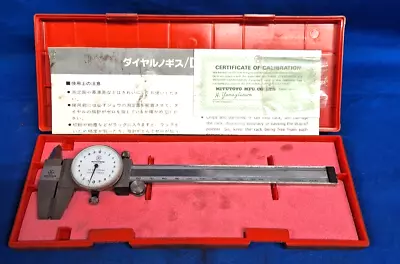 Mitutoyo Dial Vernier Caliper Stainless Steel W/o Brake Pin W/ Case 15mm • $70