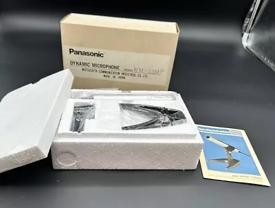 Vintage Panasonic WM-1240 Microphone NEW In Original Box Made In Japan NOS • $49.99