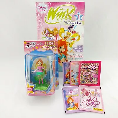 Winx Club Magic Light Cosmix Flora Figure Issue 1 Comic Book & Panini Stickers • $36